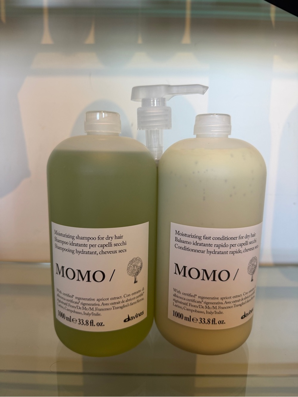 Davines Momo Haircare Duo - New Professional Size 1000 ml Shampoo & Conditioner